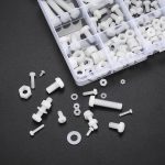 447 Pcs White Nylon Plastic Pan Round Head Screws Bolts and Nuts and Gaskets, Metric Full Threaded Hex Head Screws Bolts and Nuts and Washers Assortment Set - M2/M2.5/M3/M4/M5/M6 - Image 4
